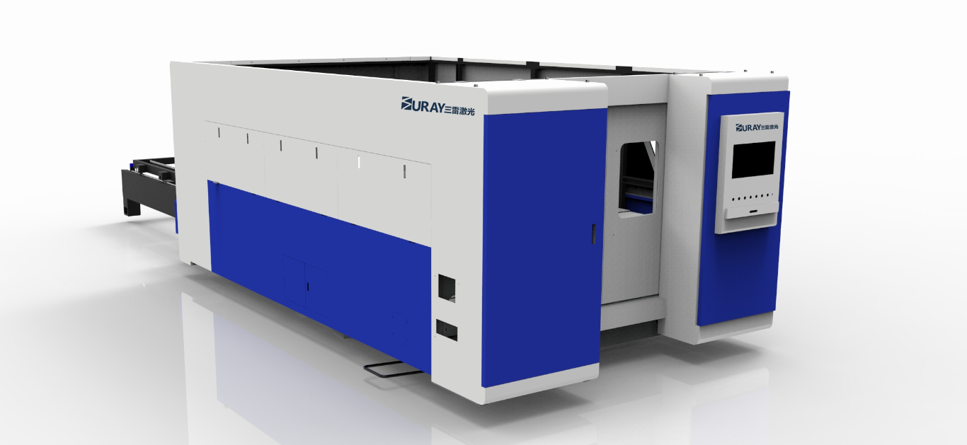 交換雙工作臺(tái)光纖激光切割機(jī)(圖1)